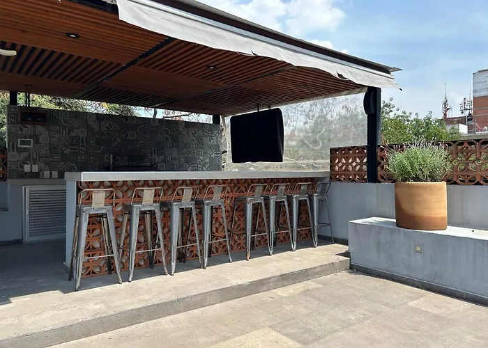Ferienhaus Private La Roma House With Rooftop & Firepit Mexiko-Stadt